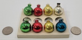VV) Vintage Howard Berger Co. Mini Glossy Glass Christmas Tree Holiday O... - $7.91