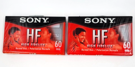 SONY HF 60 minute High Fidelity Audio Cassette Tapes Lot of 2  - £7.04 GBP