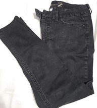 Seven 7 Women&#39;s Size 16 Black Skinny Stretch Crop Jeans 36X28  - $15.00