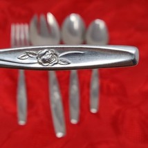 Lot of 5 Pieces International Luxury Rose Stainless USA Luxury Flatware ... - $16.98