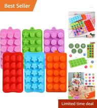 15 Cavity BPA-Free Silicone Baking Mold for Chocolate &amp; Candy - Floral D... - $24.70