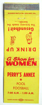 Perry&#39;s Annex - ?Albany, Oregon? 20 Strike Sports Matchbook Cover Pool Foosball - £1.38 GBP