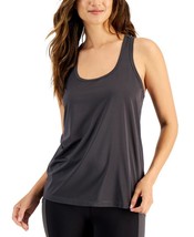MSRP $20 Id Ideology Women&#39;s Textured Racerback Tank Top Charcoal Size S... - $13.53
