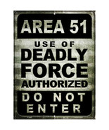 Area 51 Use of Deadly Force Authorized Do Not Enter Parking Sign 9 X 12 - €21,87 EUR