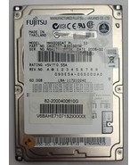 Fujitsu MHV2060AT, 2.5&quot; HDD , 60 GB, 44-Pin IDE/PATA/ATAPI-7 , tested w/... - $46.47 CAD