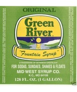 GREEN RIVER  *  Soda Fountain Syrup - 1  gallon - £18.31 GBP