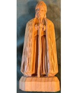 Hand Carved Wood Man Carving Art Sculpture Statue Wooden Sword Artist Si... - $841.54 MXN
