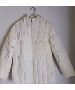 ALFANI Outerwear Down Puffer Off White Coat Women&#39;s Size M - $801.62 MXN