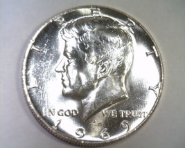 1969-D Kennedy Half Dollar Nice Uncirculated Nice Unc. Original Coin Fast Ship - £6.83 GBP