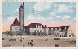Union Station St. Louis Missouri MO Postcard 1924 Ft. Scott KS A06 - £2.39 GBP