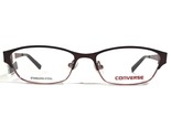 Converse K023 BROWN Gafas Monturas Rectangular Gato Ojo Completo Borde 4... - $41.71