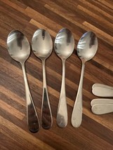 4 Stanley Roberts Rogers SRB214 Oval Soup Spoons Stainless Flatware Chin... - £14.03 GBP