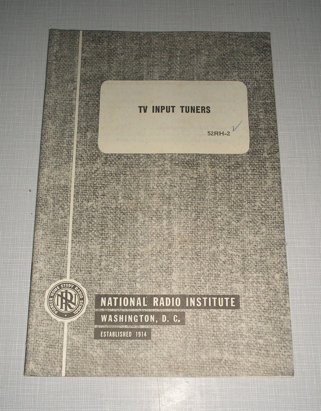 National Radio Institute - TV Input Tuners - 52RH-2 - $4.51