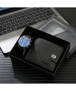 2024 Fashion Quality Gift Box for Men 2pcs/set Men&#39;s Gift Set Watch Blac... - $1,066.02 MXN