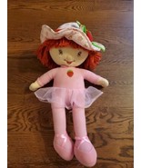 Strawberry Shortcake Plush 2004 Stuffed Doll Kellytoy 17” Ballerina Pink... - £9.56 GBP