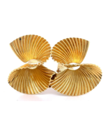 Tiffany &amp; Co. 18k Yellow Gold Vintage Ruffle Ear Clips 1960s - $4,594.09