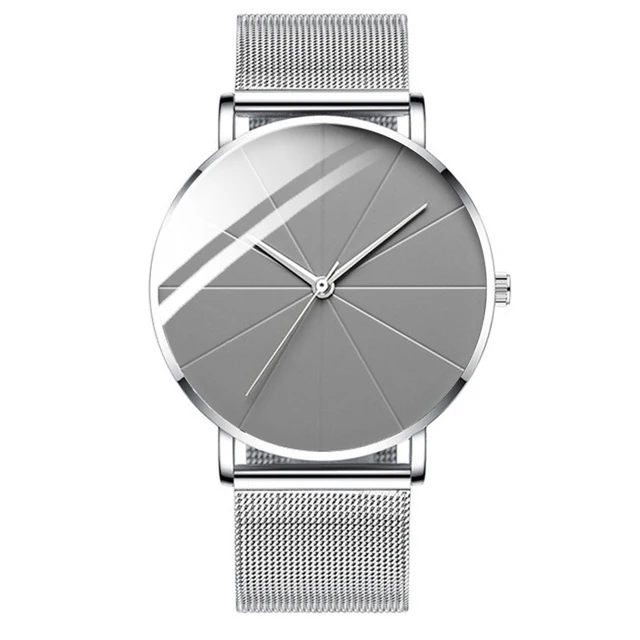 Minimalist Men&#39;s Fashion Watches Simple Men Business Ultra Thin Stainles... - £12.18 GBP