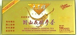 Prince of Peace® Instant WILD AMERICAN GINSENG TEA (100 Sachets x 3g) - £31.60 GBP