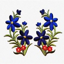 Floral Boho Gold Rush Iron-On Appliques: Wild Pair Patches - £19.67 GBP