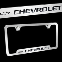 Brand New 1PCS Chevrolet Chrome Stainless Steel License Plate Frame Offi... - £23.56 GBP