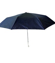 Midwest CBK Umbrella  Compact Black With Metal Handle Unused - $23.48