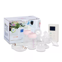 Double Breast Pump Rechargeable Portable Bottles Supplies for Nursing Mo... - £104.01 GBP