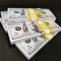 10K Full Print Realistic Prop Money New 10,000 Dollar Bills Cash Fake Movie REAL - £10.17 GBP