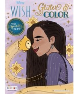 Disney Wish 32-page Coloring Book with Glitter Accent Pages across 4 pag... - $19.53 CAD