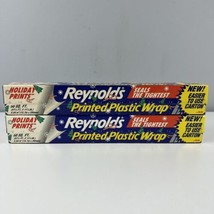 VINTAGE NOS REYNOLDS PLASTIC WRAP Holiday Prints 1996 New Sealed 100 sq.... - £19.54 GBP