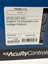 AcuityControls (NPOD GFX WH) Advanced Wall-Mount Touchscreen Control Panel - $295.00