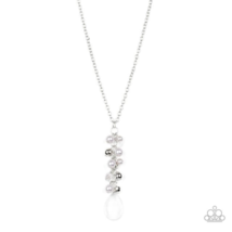 Paparazzi Teardrop Serenity Silver Necklace - New - $4.50