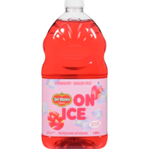 6 Bottles of Del Monte Strawberry Dragon Fruit On Ice Fruit Juice 1.89L ... - £38.26 GBP