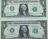 Fancy Serial Number Two US$1 Star Notes Ending in 01 - $5.95