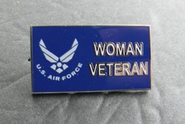 AIR FORCE WOMAN VETERAN USN LAPEL PIN BADGE 1.25 x 5/8 INCHES USAF - £4.54 GBP