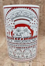 Vintage 1979 Enesco Lucy and Me 6&quot; Vase Artist Signed by Lucy Rigg Dated 1992 - £39.44 GBP
