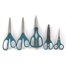 NEW ANVIL Brand Comfort-Grip Handled Scissors for Crafting (5-Piece Set)... - £14.13 GBP