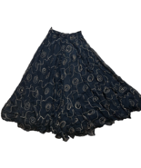vintage Sterling styles sheer black layered tiered witchy boho gold skir... - €34,34 EUR