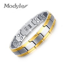 New fashion health bracelets for men jewelry stainless steel men bracelets jewel - £16.62 GBP