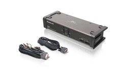 Iogear 2-Port Dvi Kvmp Switch w/Full Set Of Cables, (GCS1102 Taa Compliant), Bla - £112.43 GBP