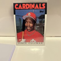 1986 Topps Vince Coleman St. Louis Cardinals #370. - £1.17 GBP