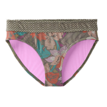 New Womens US S NWT Cargo Horchata Ramba PrAna Bikini Bottom Flower Green UPF 50 - £54.58 GBP