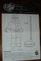 barbie doll insert instructions for I Love Lucy Lucille Ball Santa Claus costume - £0.00 GBP