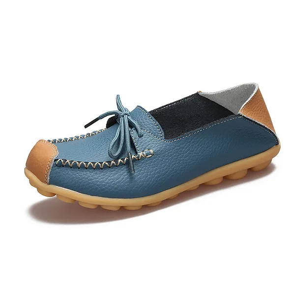 Top Quality Women Leather Casual Loafers Slip On Women&#39;s Flats Shoes Moccasins L - $70.27