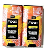 2 Pack Axe Hawaiian Vibe Mango &amp; Tropical Fruits Deodorant 2.6 Oz - £20.53 GBP