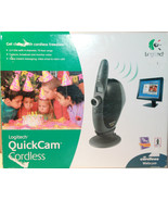 Logitech QuickCam Cordless Webcam Hardly Used Great Shape 961144-0403 - £60.17 GBP