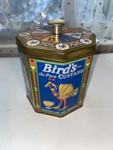 Vintage Birds Custard Powder Tin Illustration Display Piece Advertising ... - $15.90