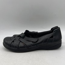 Clarks Cheyn Tulip Womens Black Round Toe Slip On Leather Loafer Flats S... - $34.64