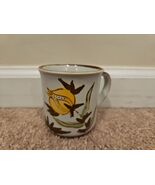 Flower Pattern Made in Korea Beige/Gray Coffee Mug, 8 fl oz Vintage - $183.80 MXN