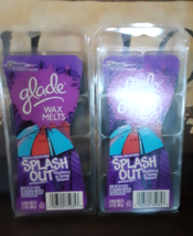 Glade Wax Melts SPLASH OUT SCENT 16 Total Tarts 2 Packs - $14.62