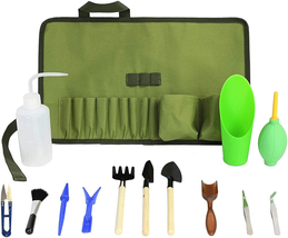 Succulent Kit Roll Organizer Gardening Tool Set | Terrarium Supplies Mini Succul - £11.33 GBP